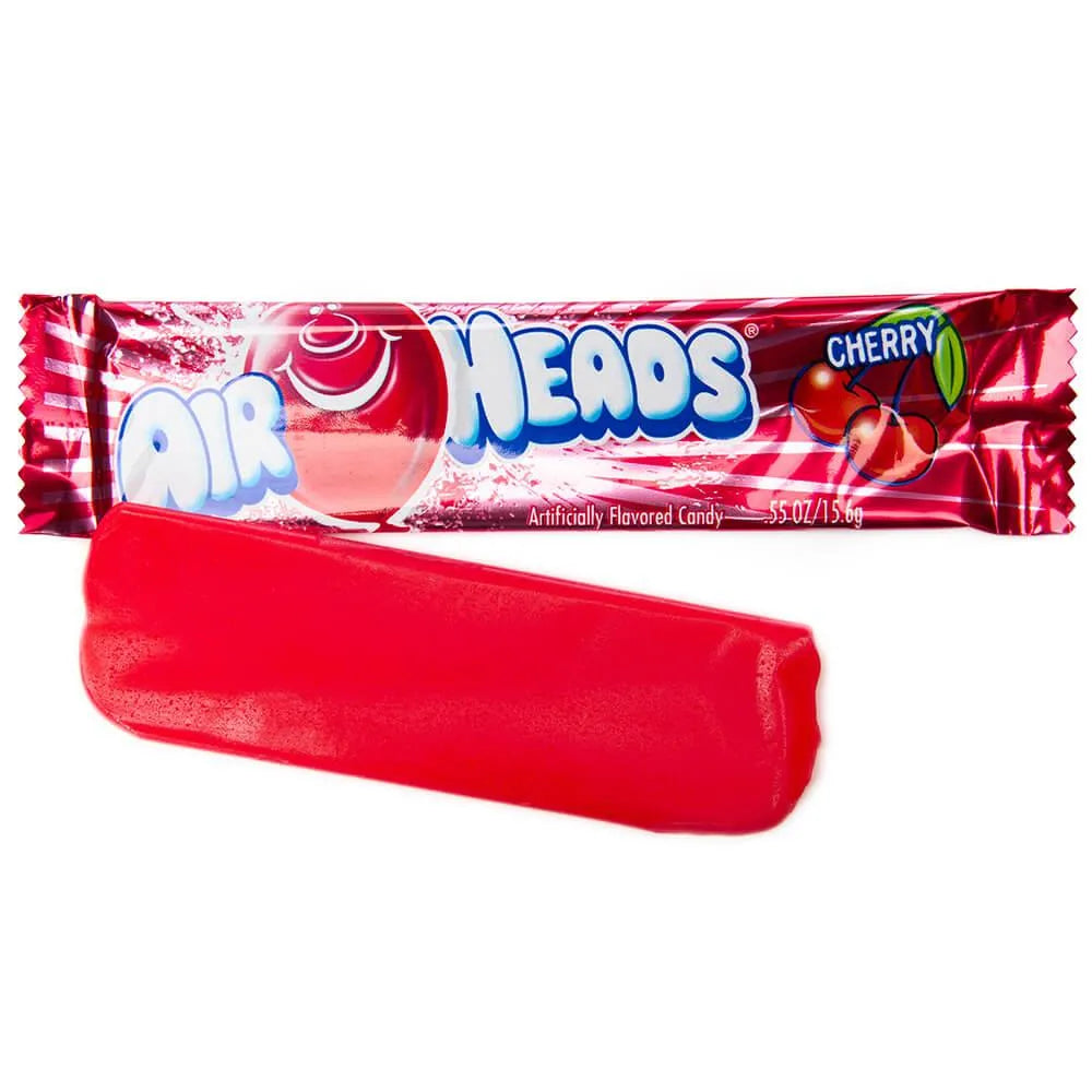 AirHeads Taffy Candy Bars - Cherry: 36-Piece Box