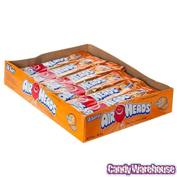 AirHeads Taffy Candy Bars - Orange: 36-Piece Box