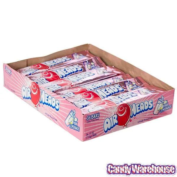 AirHeads Taffy Candy Bars - Pink Lemonade: 36-Piece Box