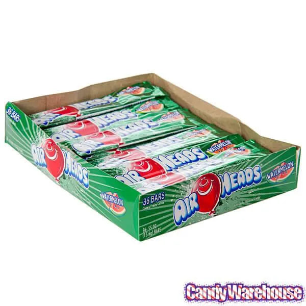 AirHeads Taffy Candy Bars - Watermelon: 36-Piece Box