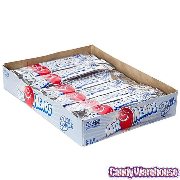 AirHeads Taffy Candy Bars - White Mystery: 36-Piece Box