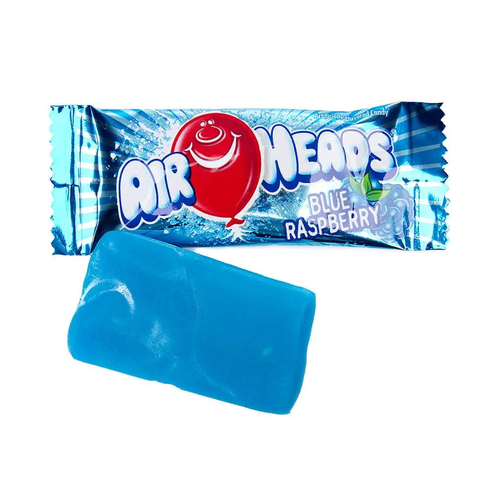 AirHeads Taffy Mini Candy Bars - Blue Raspberry: 25LB Case