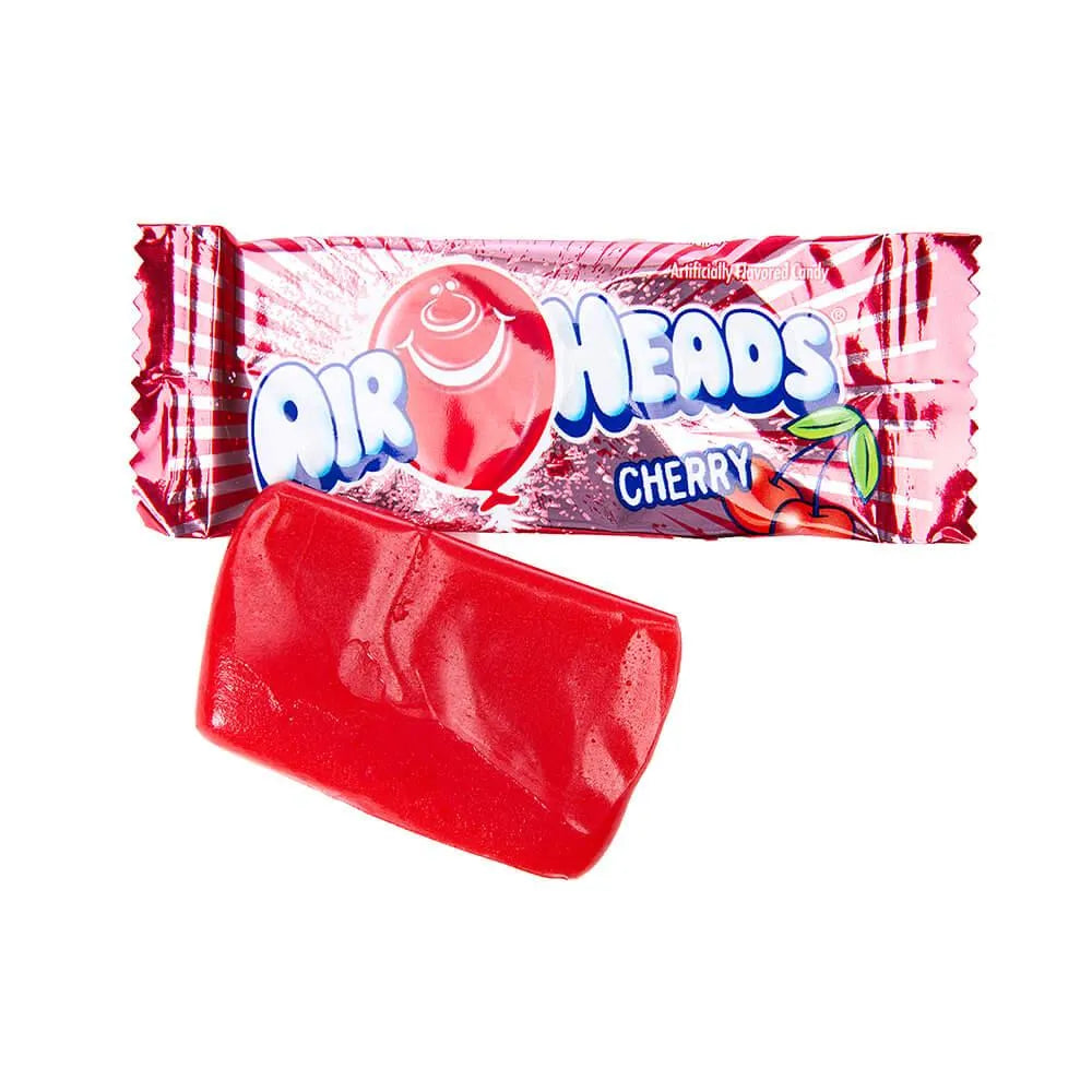 AirHeads Taffy Mini Candy Bars - Cherry: 25LB Case