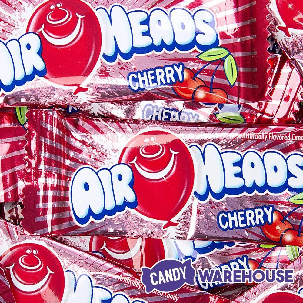 AirHeads Taffy Mini Candy Bars - Cherry: 25LB Case