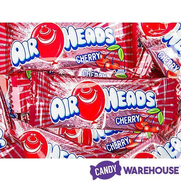 AirHeads Taffy Mini Candy Bars - Cherry: 5LB Bag