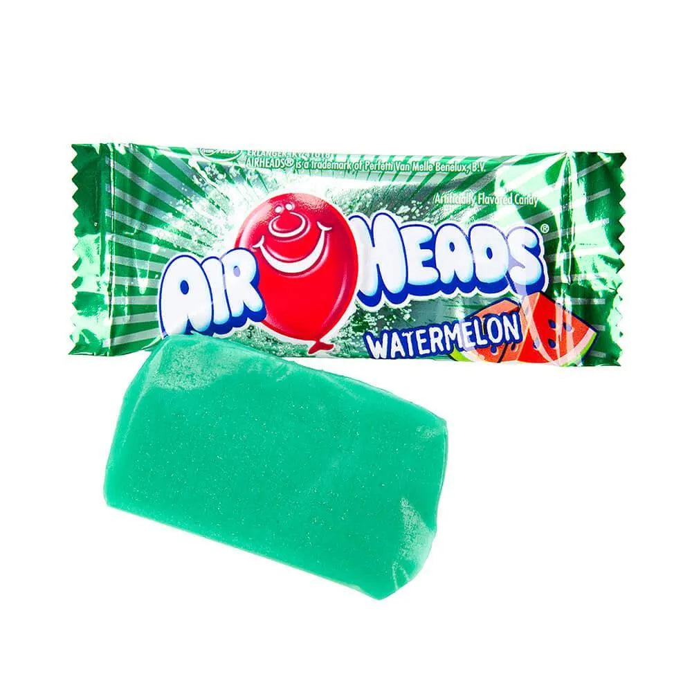 AirHeads Taffy Mini Candy Bars - Watermelon: 25LB Case