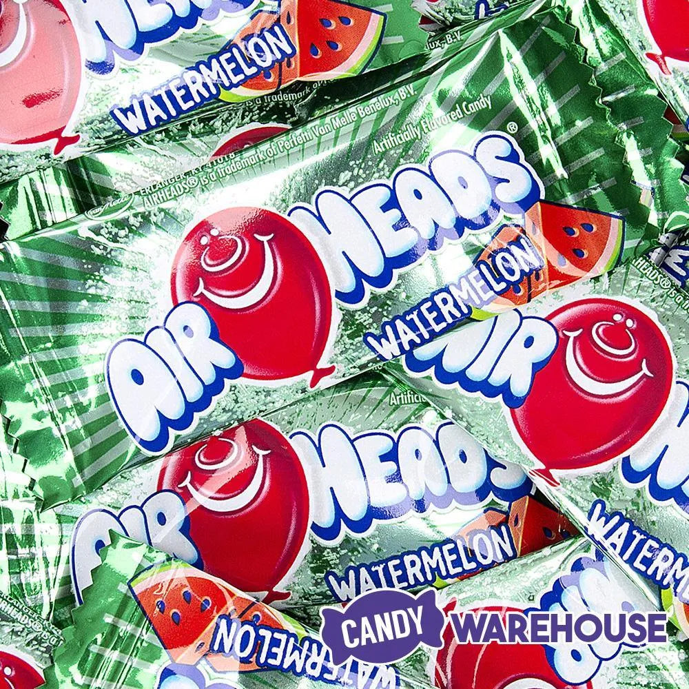 AirHeads Taffy Mini Candy Bars - Watermelon: 25LB Case