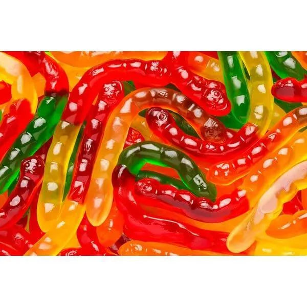 Albanese Assorted Fruit Gummy Worms: 5LB Bag