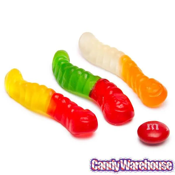 Albanese Assorted Fruit Gummy Worms - Mini: 5LB Bag