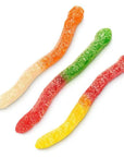 Albanese Assorted Fruit Sour Gummy Worms: 4.5LB Bag