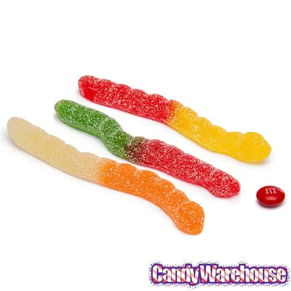 Albanese Assorted Fruit Sour Gummy Worms: 4.5LB Bag