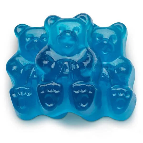 Albanese Blue Raspberry Gummy Bears: 5LB Bag