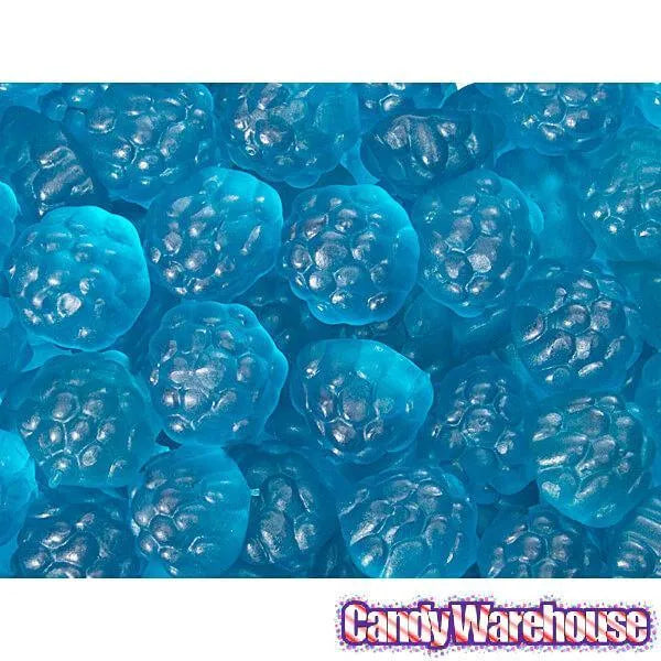 Albanese Blue Raspberry Gummy Berries Candy: 5LB Bag