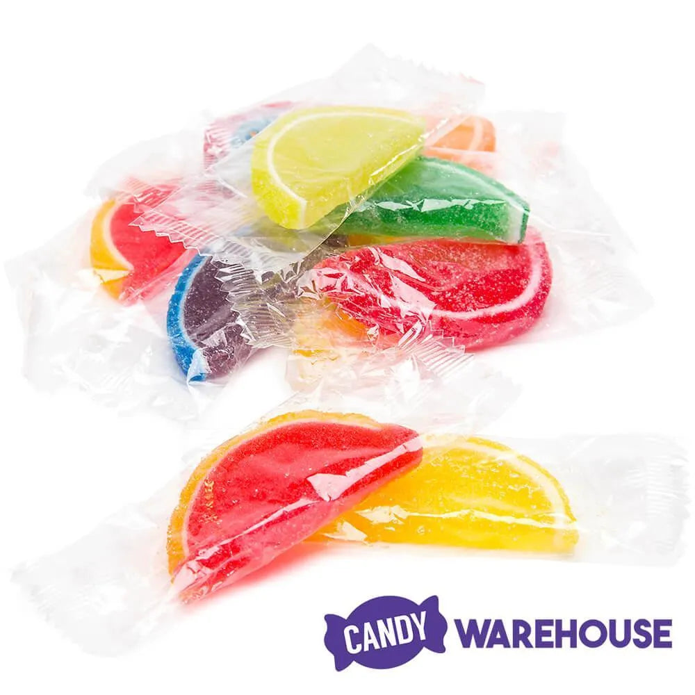 Albanese Candy Fruit Jell Slices Assortment - Wrapped: 5LB Bag