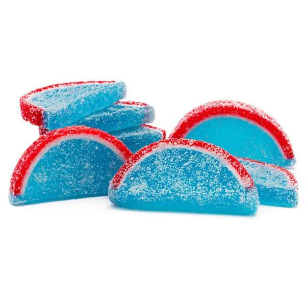 Albanese Candy Fruit Jell Slices - Blue Raspberry: 5LB Box