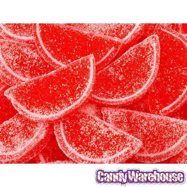 Albanese Candy Fruit Jell Slices - Cherry: 5LB Box