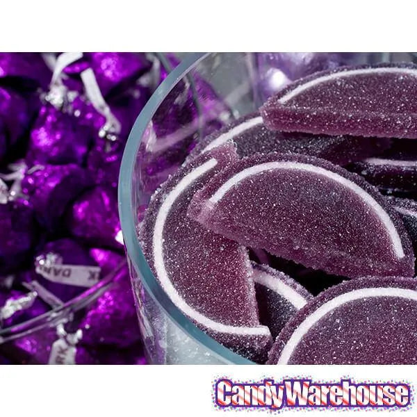 Albanese Candy Fruit Jell Slices - Grape: 5LB Box