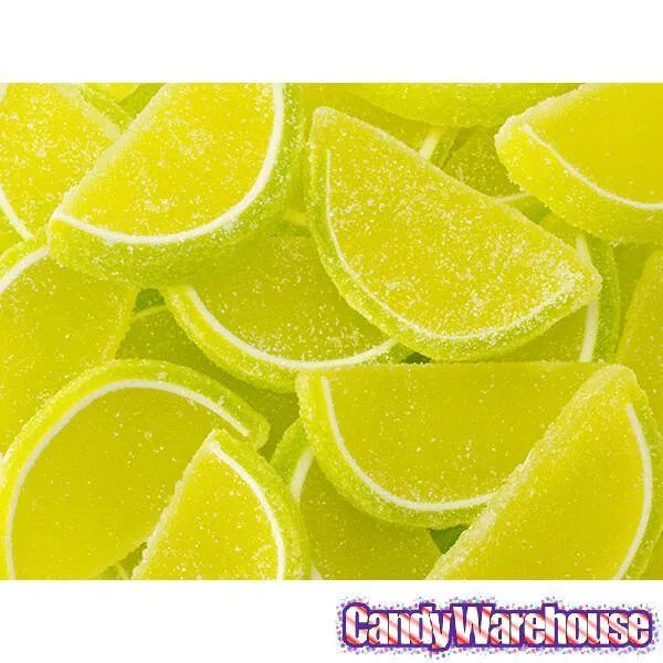 Albanese Candy Fruit Jell Slices - Lemon Lime: 5LB Box