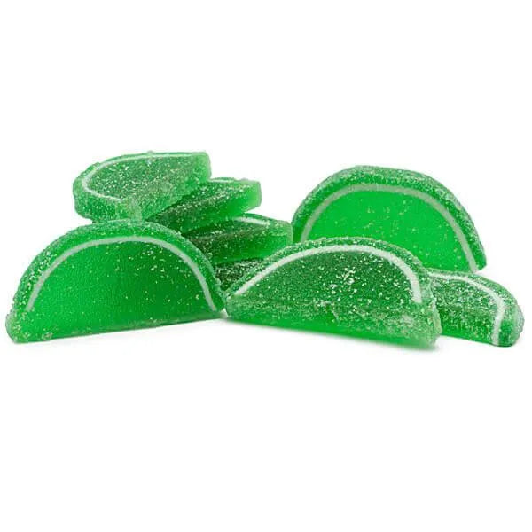 Albanese Candy Fruit Jell Slices - Lime: 5LB Box