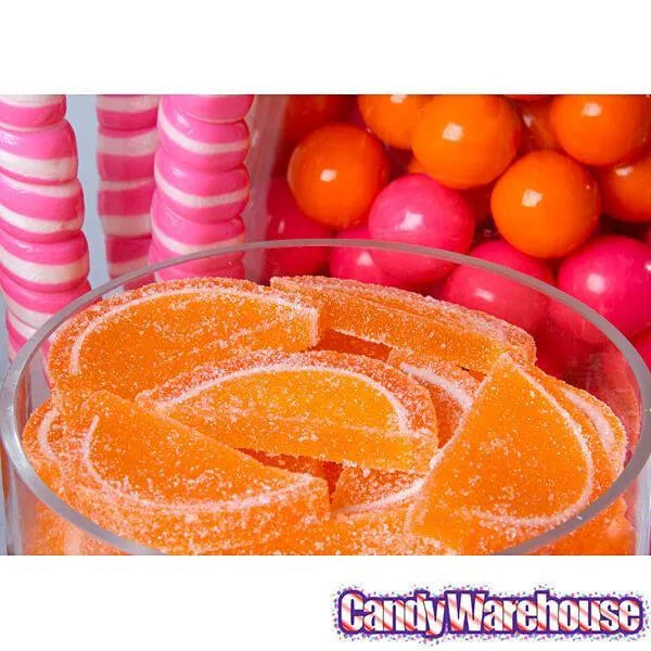 Albanese Candy Fruit Jell Slices - Orange: 5LB Box