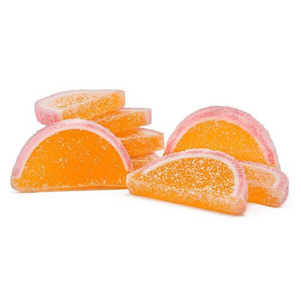 Albanese Candy Fruit Jell Slices - Peach: 5LB Box