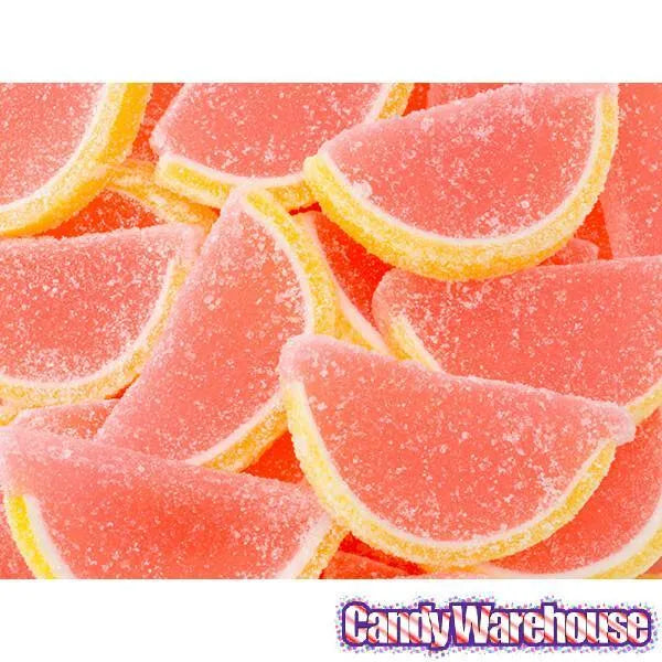 Albanese Candy Fruit Jell Slices - Pink Grapefruit: 5LB Box