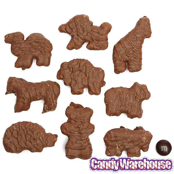 Albanese Milk Chocolate Covered Animal Crackers Candy: 2LB Bag