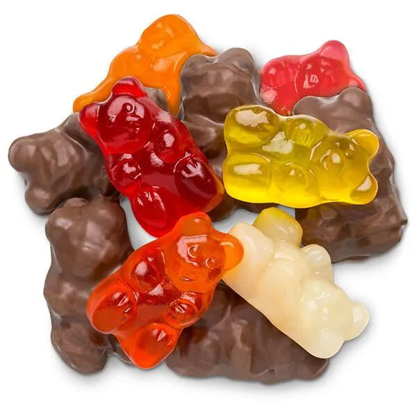 Albanese Milk Chocolate Covered Gummy Bears: 10LB Case