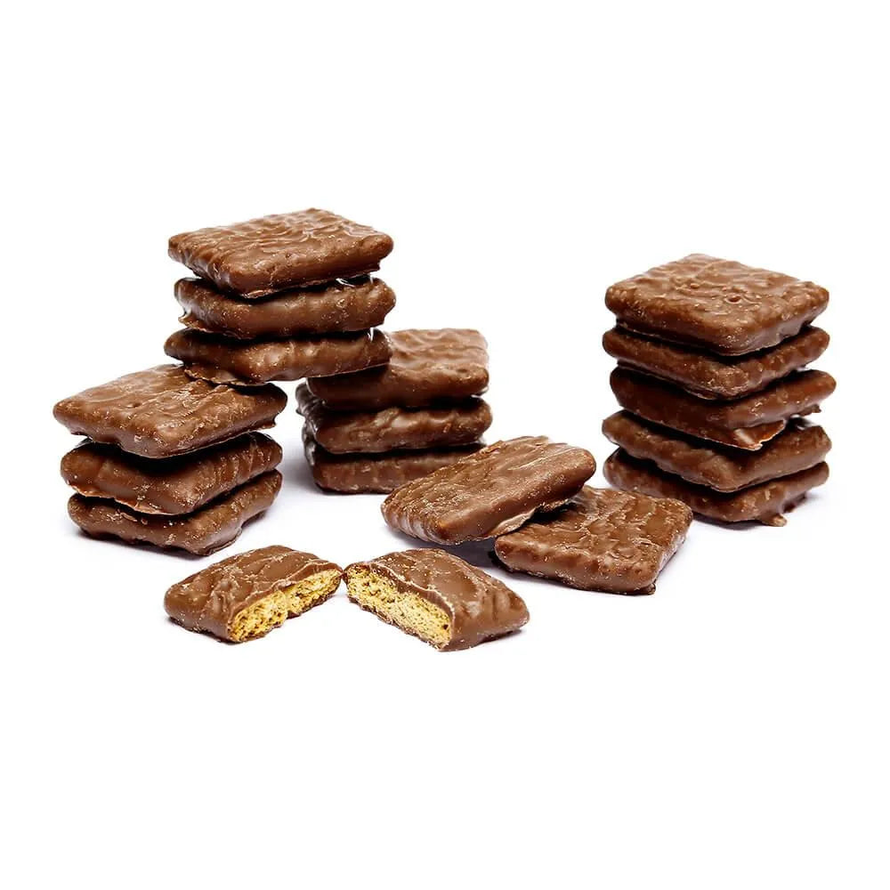 Albanese Milk Chocolate Covered Mini Graham Crackers Candy: 3LB Bag