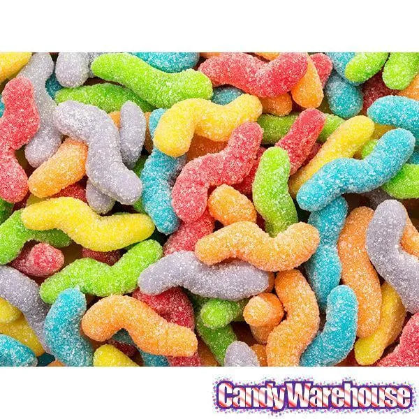 Albanese Neon Sweet Gummy Worms - Tiny: 4.5LB Bag