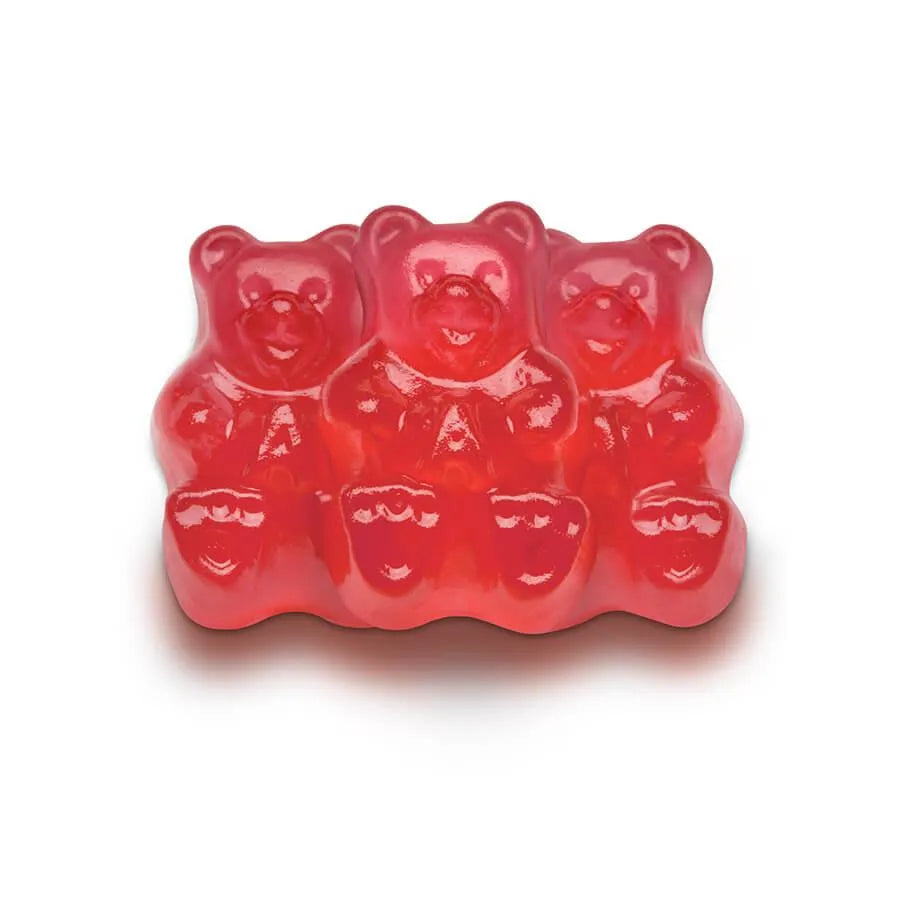 Albanese Pink Strawberry Gummy Bears: 5LB Bag