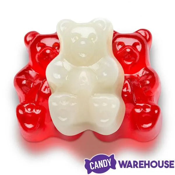 Albanese Red & White Valentine Gummy Bears: 5LB Bag