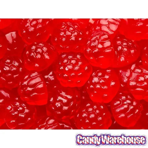 Albanese Red Raspberry Gummy Berries Candy: 5LB Bag