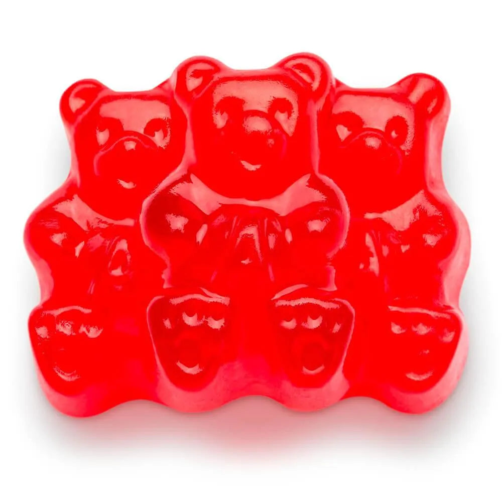 Albanese Red Wild Cherry Gummy Bears: 5LB Bag