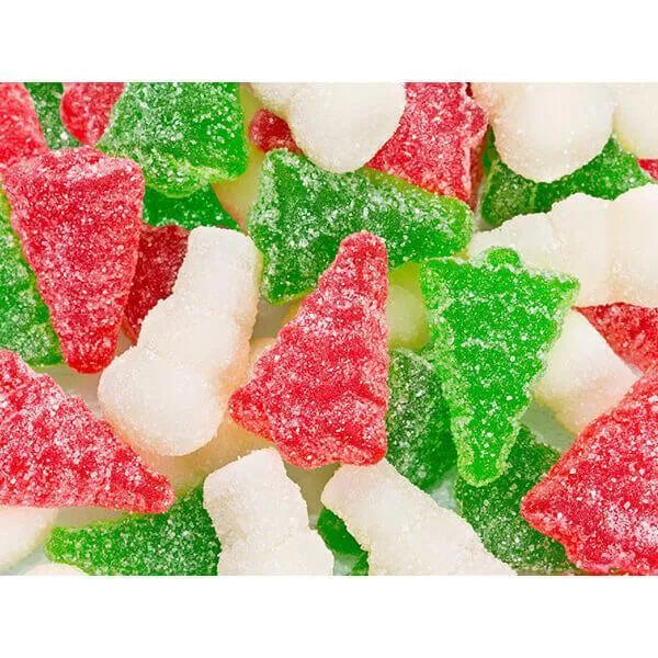 Albanese Sour Gummy Christmas Trees & Snowmen: 4.5LB Bag