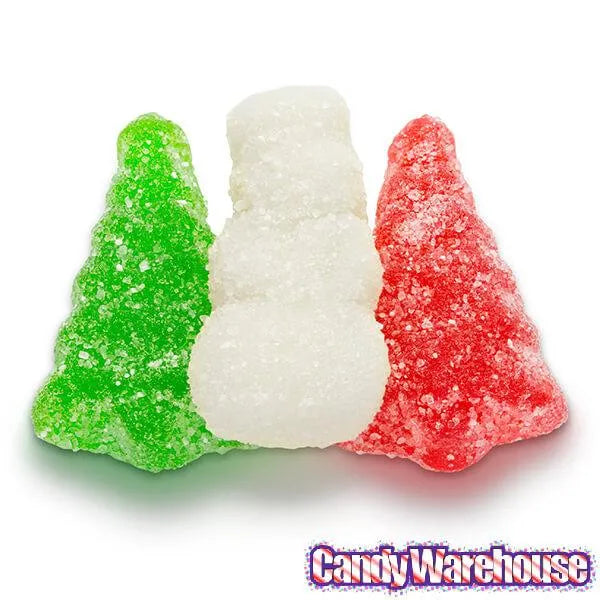 Albanese Sour Gummy Christmas Trees & Snowmen: 4.5LB Bag