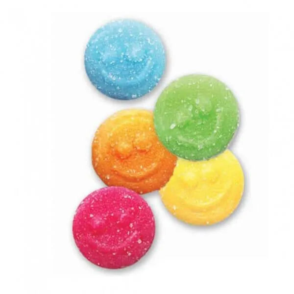 Albanese Sour Gummy Poppers Smiley Face Candy: 4.5LB Bag