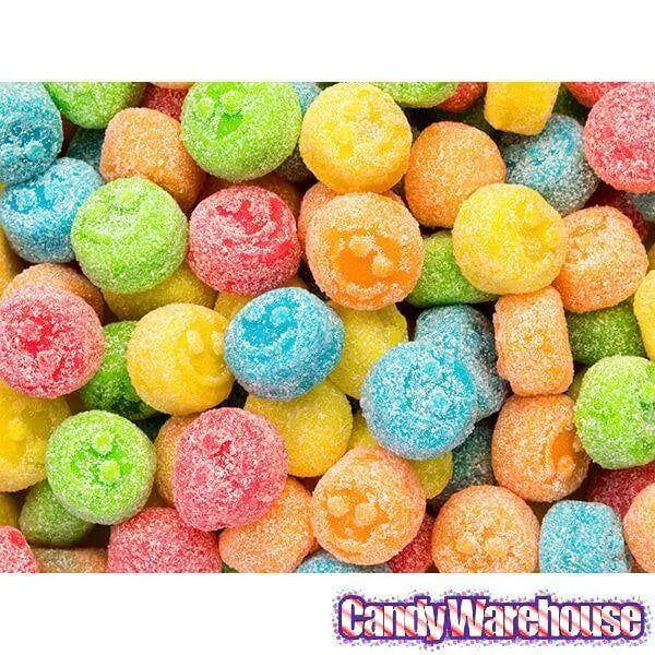 Albanese Sour Gummy Poppers Smiley Face Candy: 4.5LB Bag