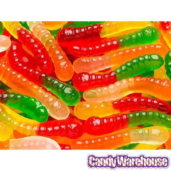 Albanese Sugar Free Mini Gummy Worms Candy: 5LB Bag