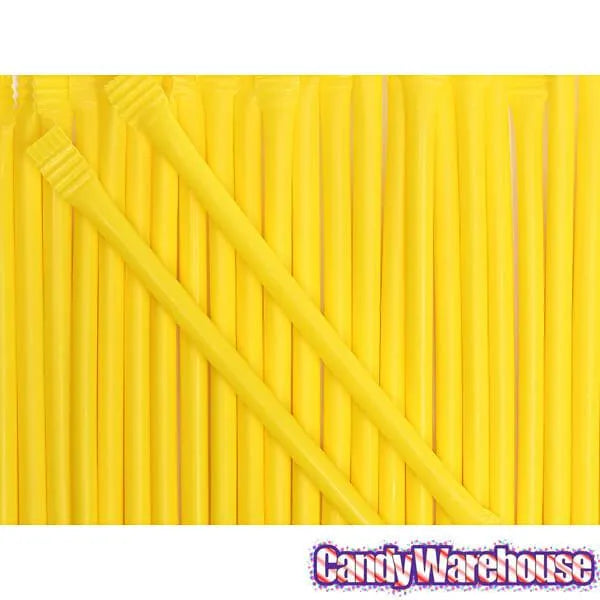 Albert's Candy Powder Filled Plastic Mini Straws - Banana: 240-Piece Bag