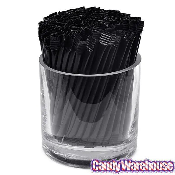 Albert's Candy Powder Filled Plastic Mini Straws - Black Cherry: 240-Piece Bag