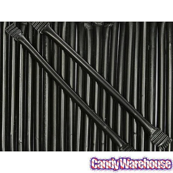 Albert's Candy Powder Filled Plastic Mini Straws - Black Cherry: 240-Piece Bag