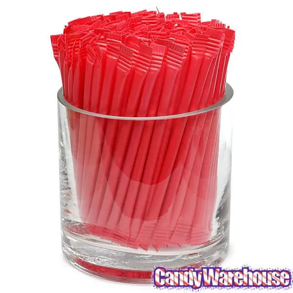 Albert's Candy Powder Filled Plastic Mini Straws - Cherry: 240-Piece Bag