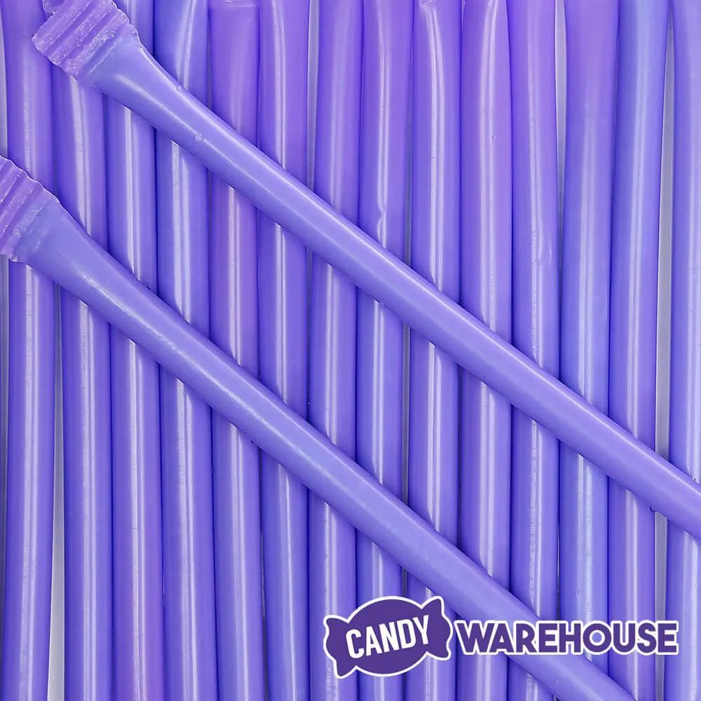 Albert's Candy Powder Filled Plastic Mini Straws - Grape: 240-Piece Bag