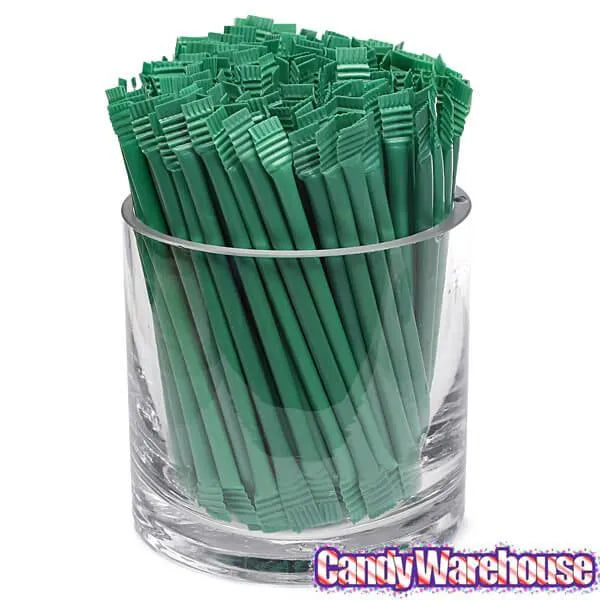 Albert's Candy Powder Filled Plastic Mini Straws - Watermelon: 240-Piece Bag