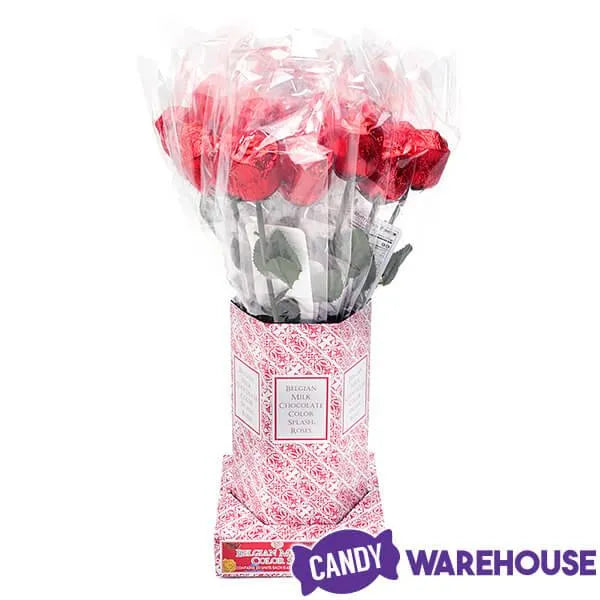 Albert's Foiled Milk Chocolate Roses - Red: 20-Piece Bouquet