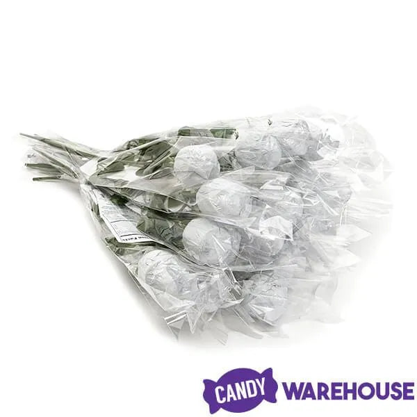 Albert's Foiled Milk Chocolate Roses - White: 20-Piece Bouquet