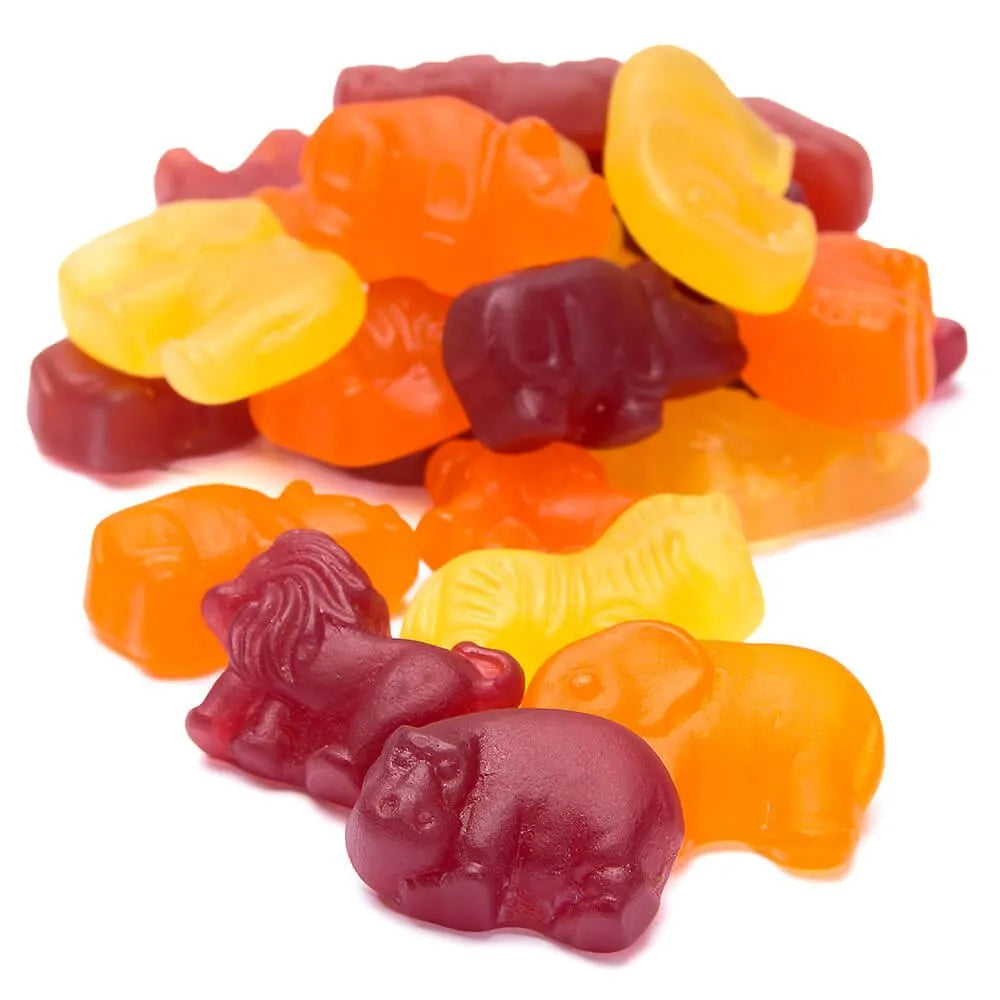 All Natural Zoo Animals Gummy Candy: 2LB Bag