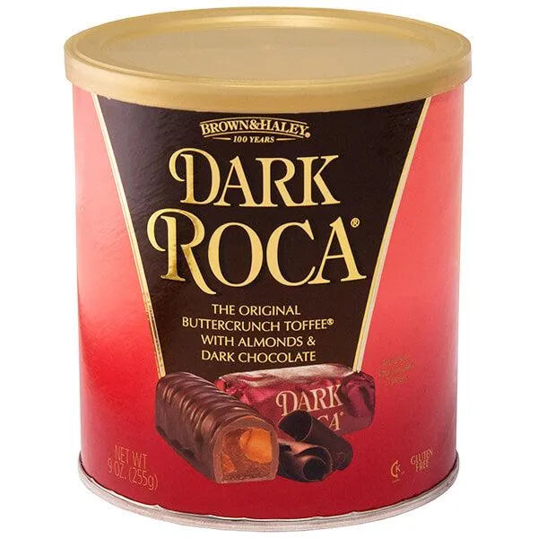 Almond Dark Roca Buttercrunch Toffee Candy: 10-Ounce Tin