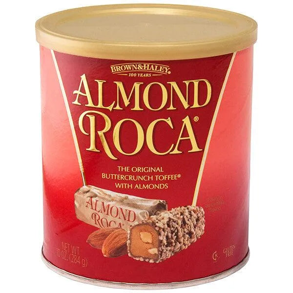 Almond Roca Buttercrunch Toffee Candy: 10-Ounce Tin